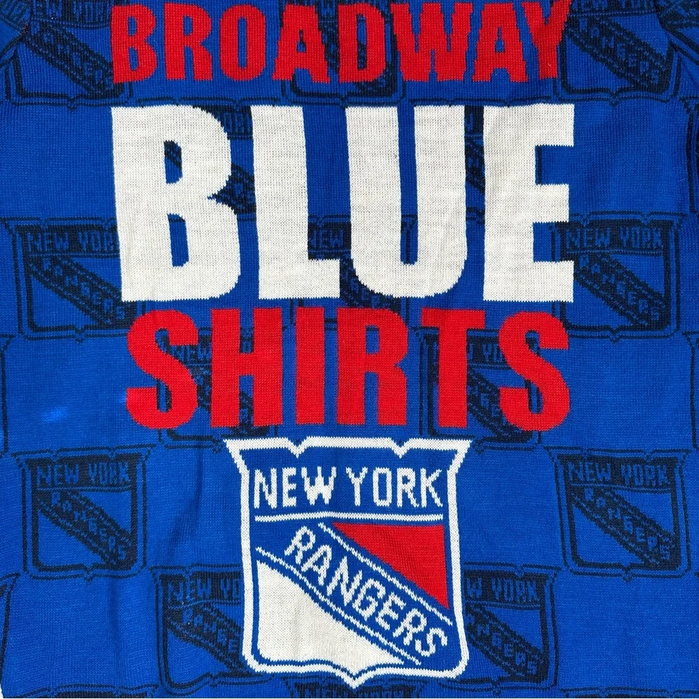 New York Rangers Broadway Blueshirts Hockey Sweater L - Picture 4 of 9